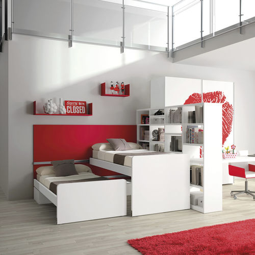 Letto con letto estraibile - 327 - TUMIDEI - singolo / contemporaneo / per bambini