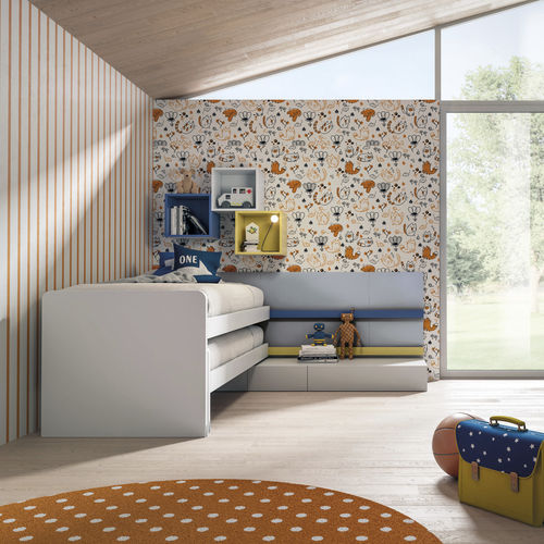 Letto con letto estraibile - 328 - TUMIDEI - singolo / contemporaneo / per bambini