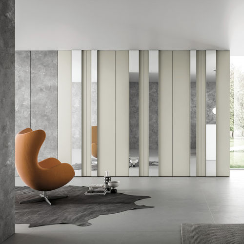 Armadio contemporaneo - 377 - TUMIDEI - in alluminio laccato / in melaminico / con ante battenti