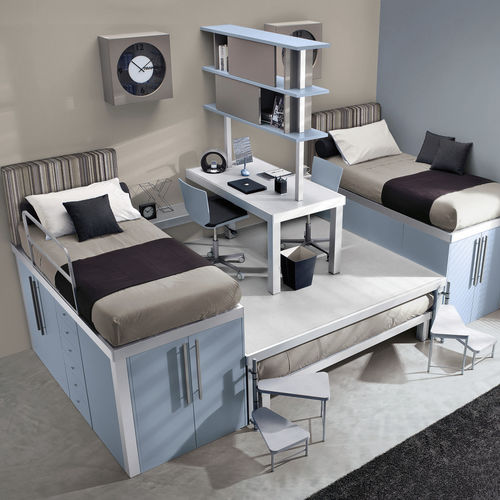 Cameretta blu per bambini - 311 - TUMIDEI - in melaminico / in alluminio anodizzato / per bimbo