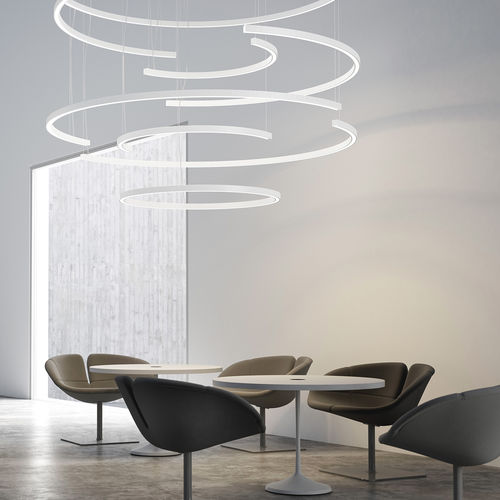 Profilo luminoso sospeso - BROOKLYN ROUND  - PANZERI - LED / dimmerabile / modulare
