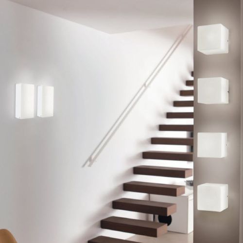 Applique contemporanea - KUBIK - PANZERI - da interno / in metallo / in vetro