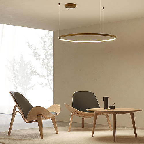Luce a sospensione - ZERO SMART - PANZERI - LED / curva / orizzontale