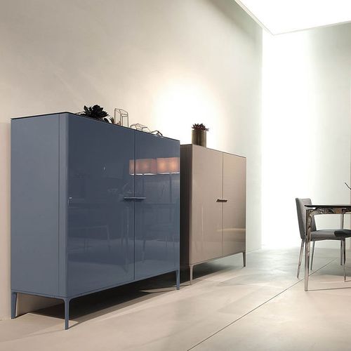 Credenza alta - Side Up - ALIVAR - contemporanea / in MDF laccato / in alluminio verniciato