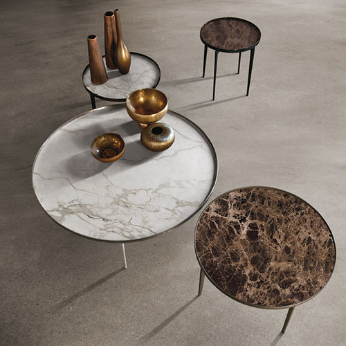 Tavolino basso contemporaneo - Sirio - ALIVAR - in rovere / in MDF laccato / in marmo