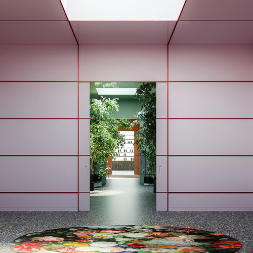 Porta da interno - INFINITO - LINVISIBILE - in vetro / in alluminio / in laminato