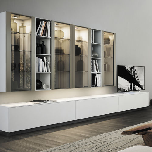 Parete attrezzata TV contemporaneo - LOUNGE - COMPOSIT - in legno