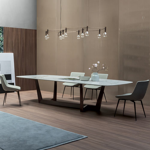 Tavolo contemporaneo - ART - BONALDO - in rovere / in noce / impiallacciato in legno