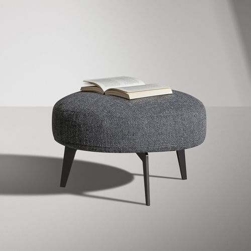 Pouf contemporaneo - Lovy  - BONALDO - in tessuto / in metallo verniciato / quadrato