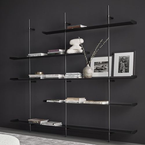 Libreria a muro - Foil - BONALDO - contemporanea / per ufficio / in metallo verniciato