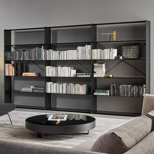 Libreria modulare - Kaos - BONALDO - contemporanea / in noce / impiallacciata in legno