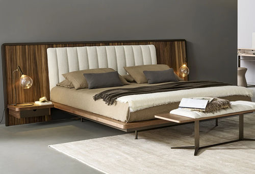 Letto matrimoniale - Nelson - BONALDO - contemporaneo / con testiera / con comodini