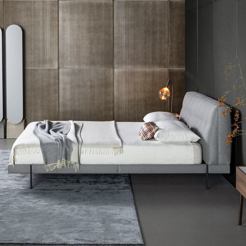 Letto matrimoniale - James - BONALDO - contemporaneo / imbottito / con testiera imbottita