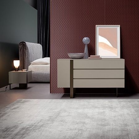 Cassettone contemporaneo - Antibes - BONALDO - in metallo verniciato / in legno laccato / rettangolare