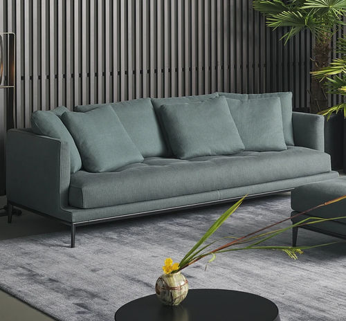 Divano modulare - Soft Island - BONALDO - contemporaneo / in tessuto / in pelle