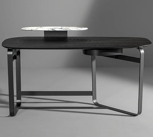 Scrivania da terra - Gauss - BONALDO - contemporanea / in ceramica / impiallacciata in legno