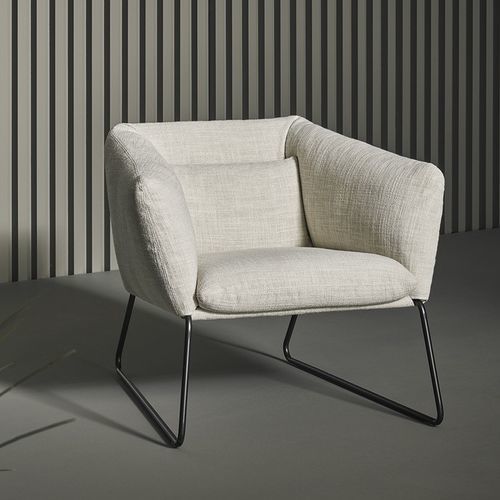 Poltrona contemporanea - Nikos - BONALDO - in pelle / in tessuto / sfoderabile