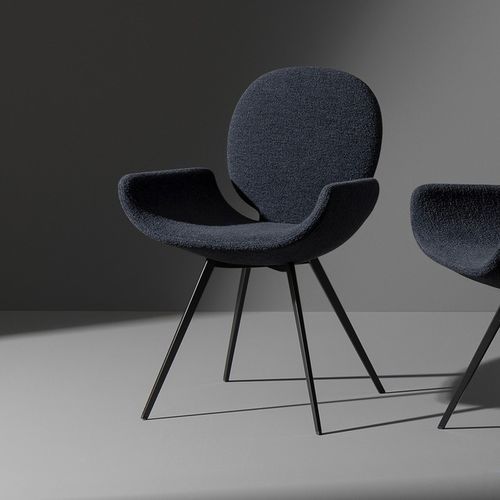 Sedia design originale - Youpi - BONALDO - da interno / in tessuto / in pelle