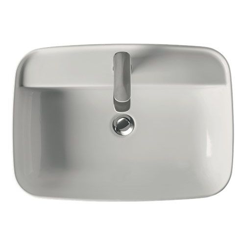 Lavabo da appoggio - 5140 - Kerasan - in ceramica / ovale / 1 foro