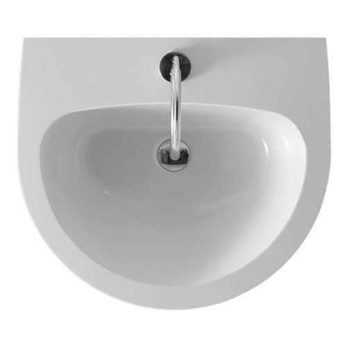 Lavabo autoportante - 3741  - Kerasan - in ceramica / con specchio regolabile / a forma di D