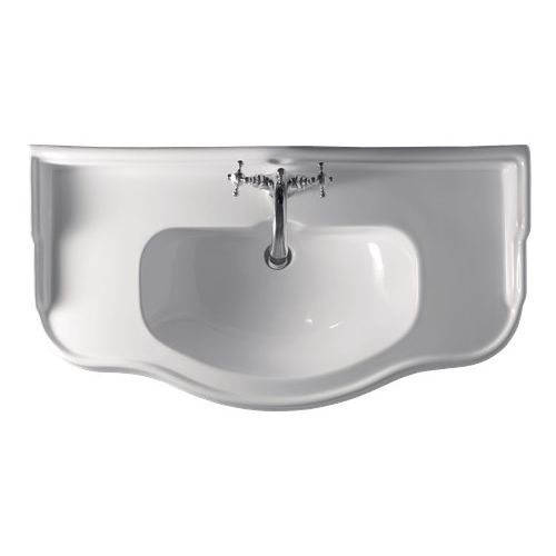 Lavabo da appoggio - 1050 - Kerasan - in ceramica / con specchio regolabile / 1 foro
