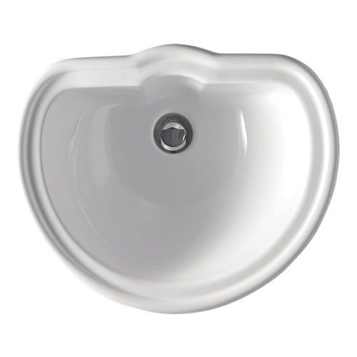 Lavabo da incasso - 1031 - Kerasan - in ceramica / con specchio regolabile / 1 foro