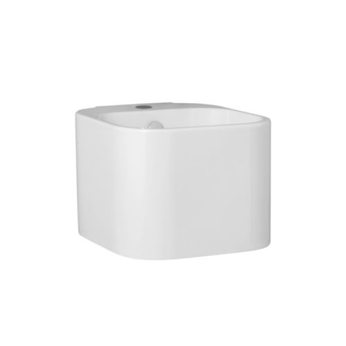 Lavabo sospeso - TALP04443T00 - Azzurra - in ceramica / quadrato / senza foro