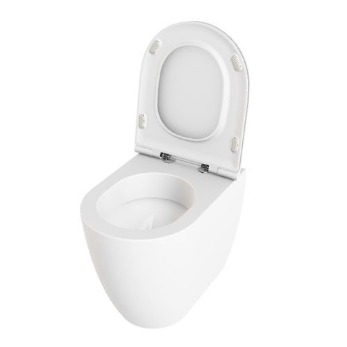 WC da appoggio - CMVCTPE00000 - Azzurra - in ceramica / per uso residenziale / ovale