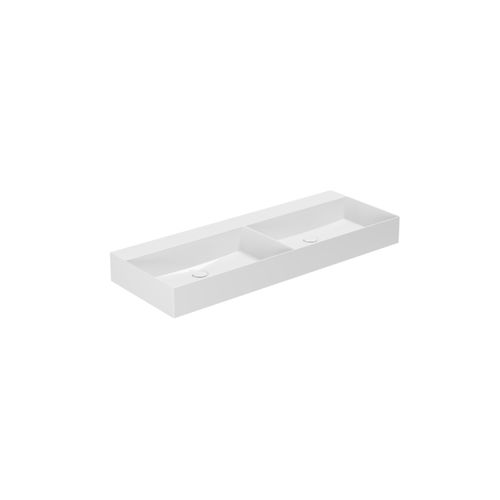 Lavabo sospeso - ELLP12245DQ0 - Azzurra - in ceramica / doppio / rettangolare