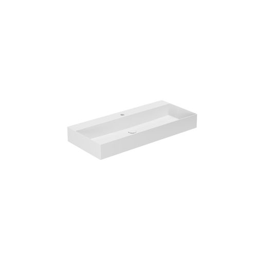 Lavabo sospeso - ELLP102450QM - Azzurra - in ceramica / rettangolare / 1 foro