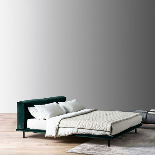 Letto matrimoniale - TIMOTHY - MERIDIANI - contemporaneo / imbottito / con testiera