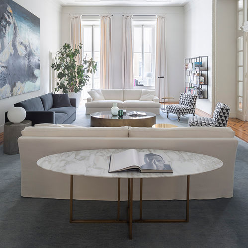 Consolle contemporanea - COLE - MERIDIANI - in rovere / in legno laccato brillante / in legno laccato opaco