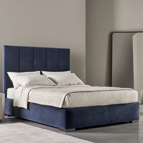 Letto matrimoniale - BARDO' - MERIDIANI - contemporaneo / imbottito / con testiera