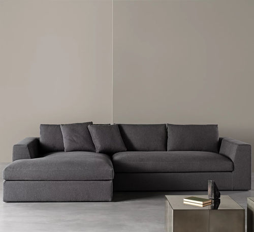 Divano modulare - LOUIS - MERIDIANI - contemporaneo / in tessuto / in pelle