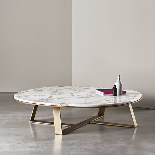 Tavolino basso contemporaneo - JUDD - MERIDIANI - in legno laccato opaco / in legno laccato brillante / in marmo
