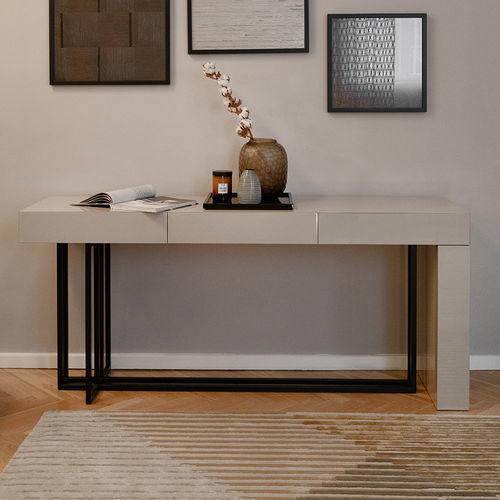 Consolle contemporanea - QUINCY - MERIDIANI - in rovere / impiallacciata in legno / in legno laccato brillante
