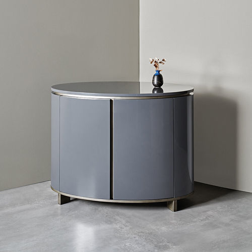 Credenza contemporanea - ELLIOT - MERIDIANI - in ottone / in legno laccato brillante / in legno laccato opaco