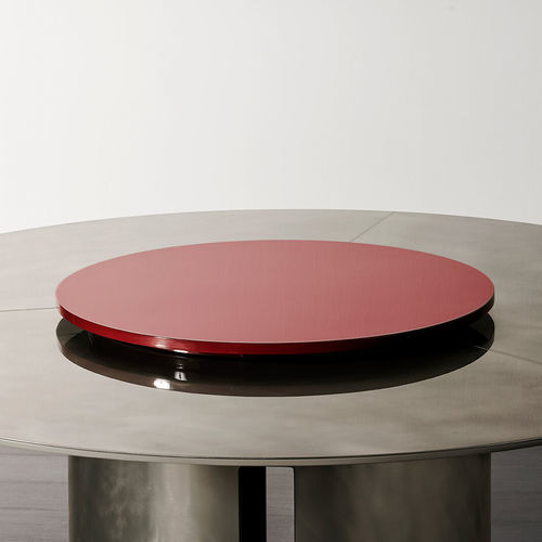 Piano per tavolo in ottone - LAZY SUSAN - MERIDIANI - in rovere / in marmo / in acciaio