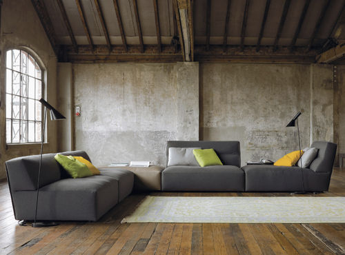 Divano modulare - JOE  - Verzelloni - contemporaneo / in tessuto / beige