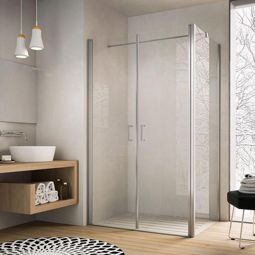 Parete doccia battente - SOHO QG+QT - GLASS 1989 - d'angolo / d'angolo / in vetro temprato