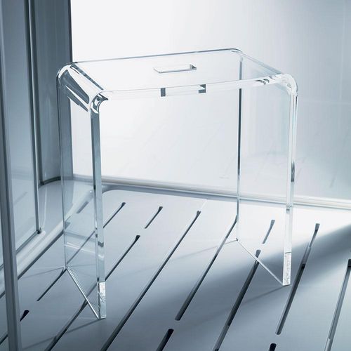 Sedile per doccia mobile - GLASS 1989 - da appoggio / in metacrilato / per uso residenziale
