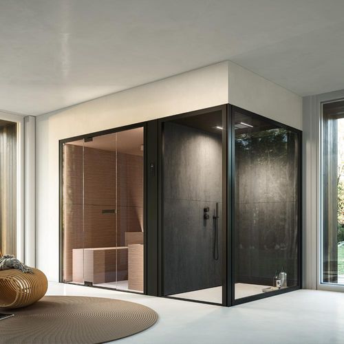 Sauna hammam - CHILLOUT - 02 - GLASS 1989 - per uso residenziale / in legno / in vetro