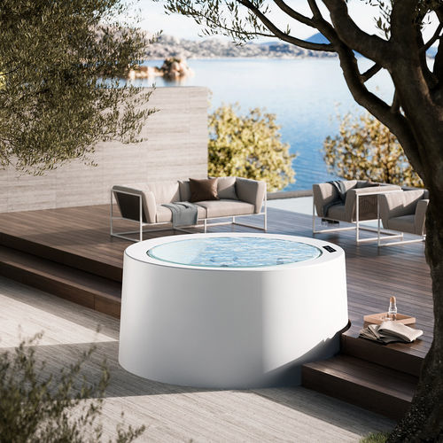 Spa fuoriterra - INFINITY 220 - GLASS 1989 - da incasso / rotonda / 4 posti