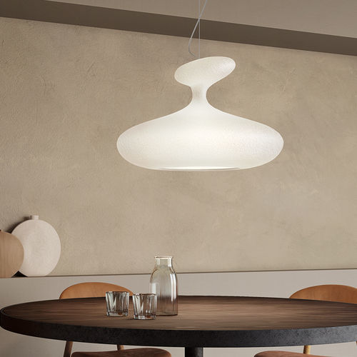 Lampada a sospensione - E.T.A. SAT - Kundalini - in metallo / in policarbonato / in fibra di vetro