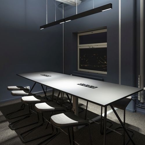 Luce a sospensione - COMPAR LINEAR - ERCO Leuchten - LED / rettangolare / professionale