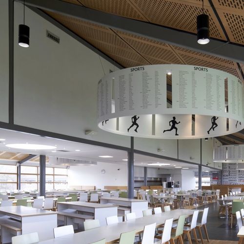 Downlight a sospensione - ATRIUM DOPPELFOKUS - ERCO Leuchten - LED / cilindrico / da interno