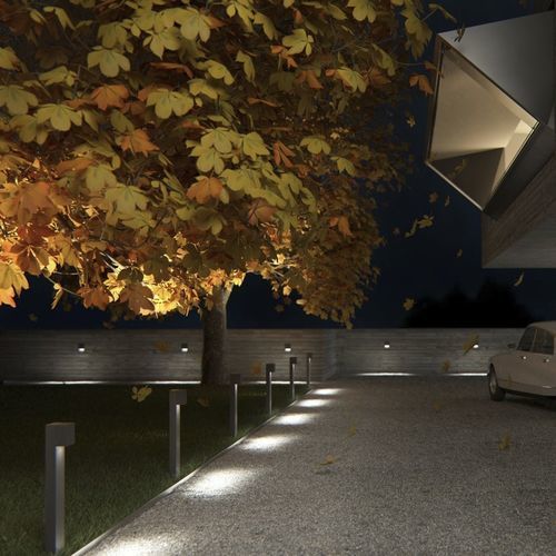 Lampioncino da giardino - KUBUS  - ERCO Leuchten - contemporaneo / in metallo / LED