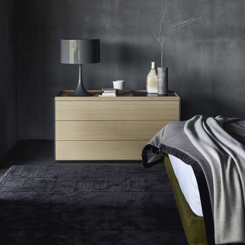 Cassettone contemporaneo - Surface - B&B Italia - in legno / in MDF laccato / in acciaio