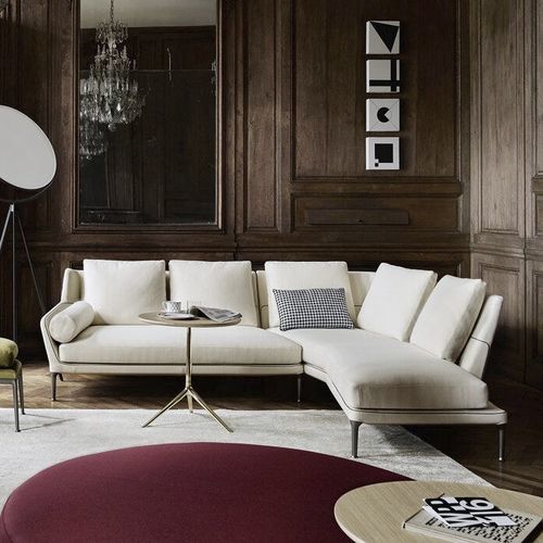 Divano modulare - Édouard - B&B Italia - a semicerchio / contemporaneo / in tessuto