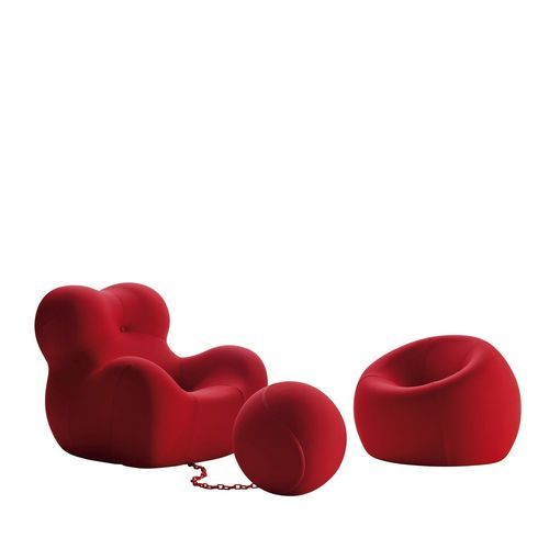 Poltrona design pop - Up Junior - B&B Italia - in tessuto / con poggiapiedi / per bambini